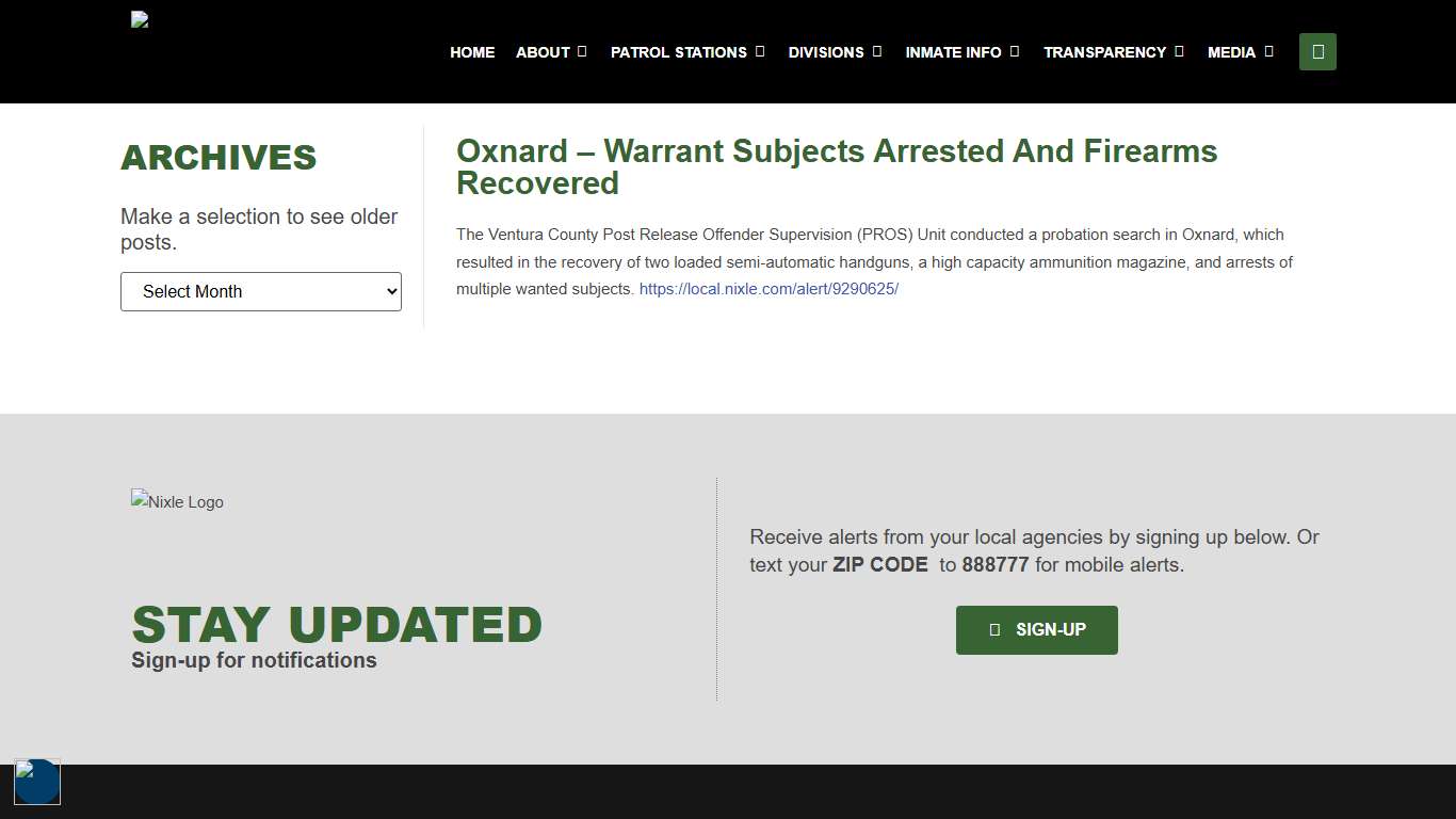 Oxnard – Warrant Subjects Arrested and Firearms Recovered – Ventura Sheriff Official Website